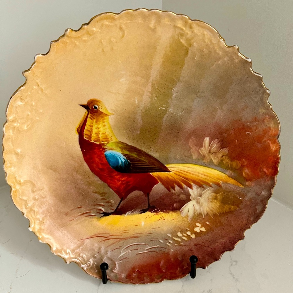 Limoges Plate with bird